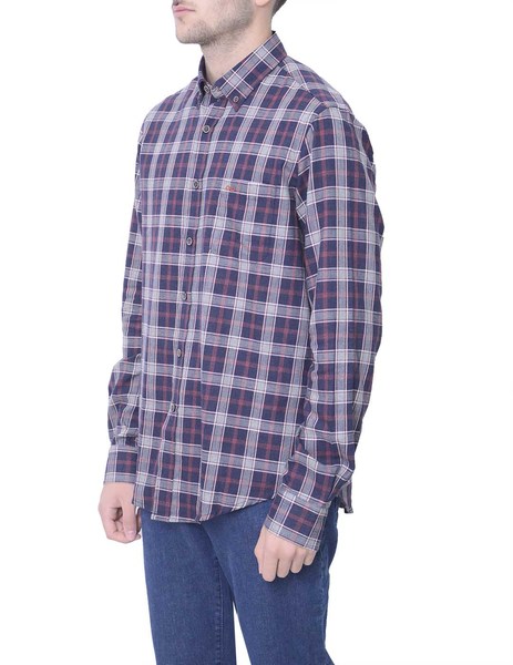 Gallery camisa lenador granate manga larga gendive para hombre  4 