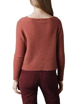 Jersey Indi-cold Crop Tacto Suave Coral