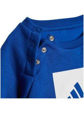 Chandal Adidas Logo Azul/Gris Niño
