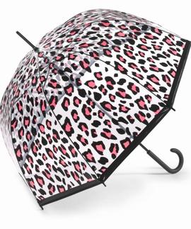 Paraguas BENETTON transparente leopardo