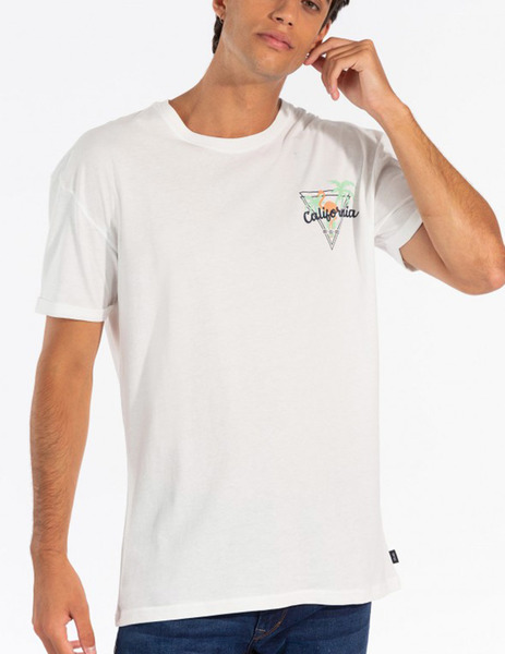 Gallery camiseta blanco manga corta estampado trasero tiffosi lyon para hombre  1 