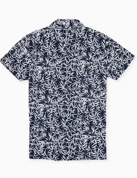 Gallery camisa marino losan  estampado floral manga corta para hombre  2 