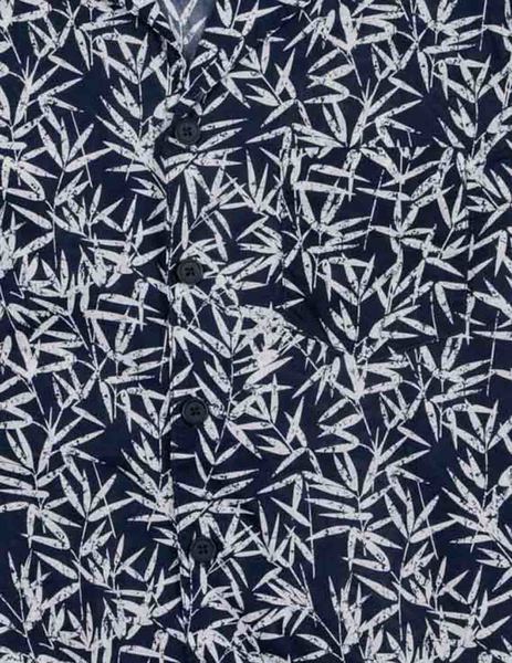Gallery camisa marino losan  estampado floral manga corta para hombre  3 