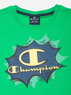 Camiseta Champion Verde Niño