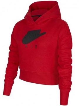 Sudadera Nike Air Cropped Rojo Niña