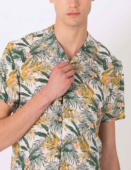 Camisa floral manga corta Tiffosi Kanski para hombre