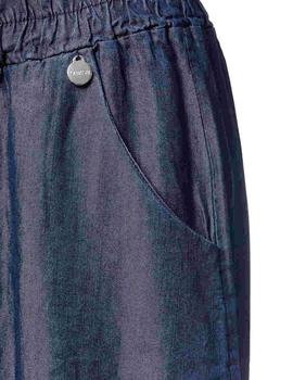 Pantalón Lolitas-L Flojo Con Cordón Tencel Azul