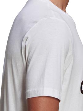 Camiseta Adidas Blanco Logo Camuflaje Hombre