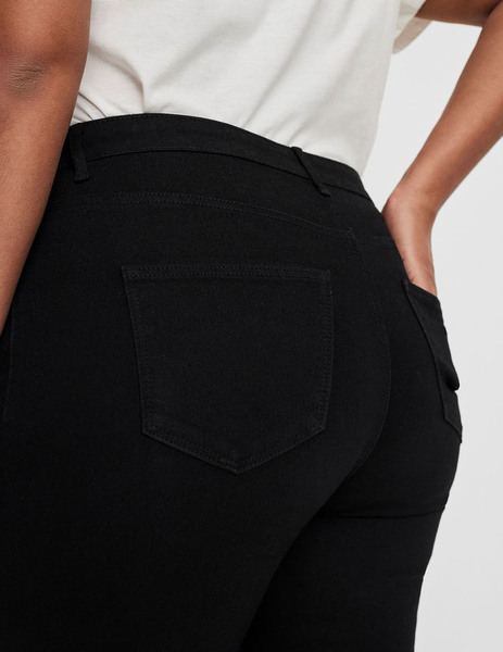 Gallery pantalon vero moda curve negro judy tiro alto para mujer  4 