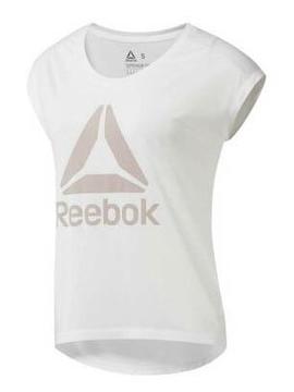 Camiseta Reebok Blanco Mujer