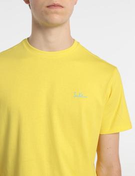 Camiseta SIX VALVES Básica amarilla para hombre