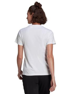 Camiseta Adidas Blanco/Negro Mujer