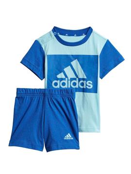 Conjunto Adidas Bos Azul Niño