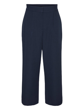 Pantalon culotte azul marino ancho Vero Moda para mujer