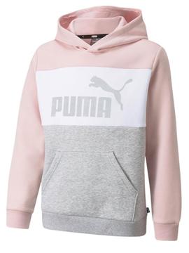Sudadera Puma ColorBlock Rosa/Gris