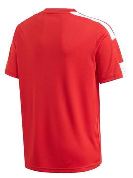 Camiseta Adidas Roja Blanca Niño