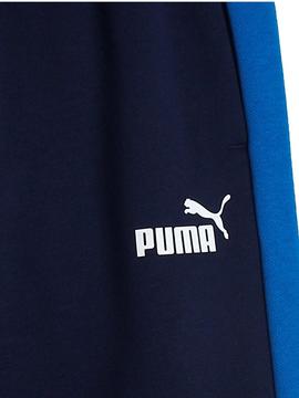 Pantalon Puma Colorblock Azul Niño