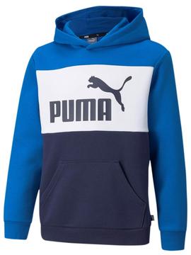 Sudadera Puma Colorblock Azul Niño