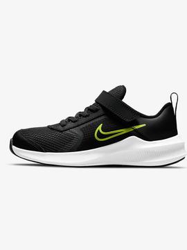 Zapatilla Nike Downshifter 11 Gris/Verde Niño