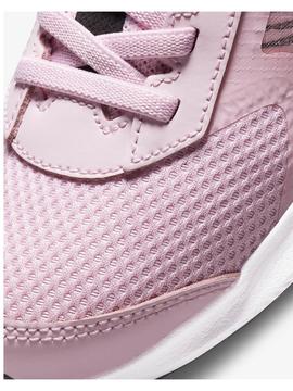 Zapatilla Nike Downshifter 11 Rosa/Plata Niña