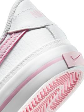 Zapatilla Nike Legacy Blanco Rosa Niña