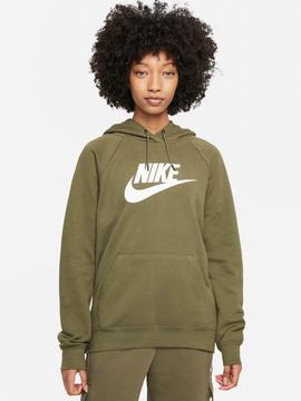 Sudadera Nike Capucha Verde Mujer