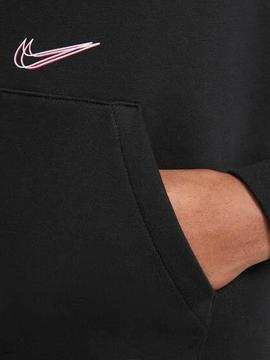 Chaqueta Nike Negra Logo Pecho Mujer