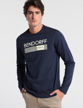 Camiseta manga larga BENDORFF marina para hombre