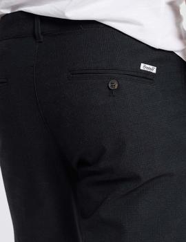 Pantalón chino BENDORFF mini cuadros gris para hombre.