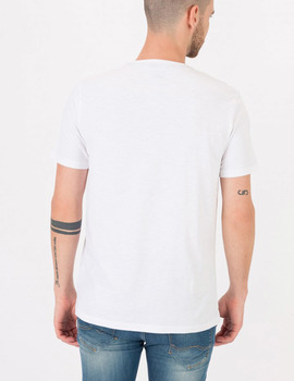 Camiseta blanco Tiffosi Shander manga corta para hombre
