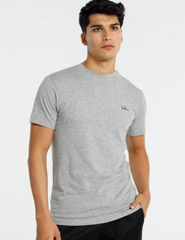Camiseta básica blanca gris