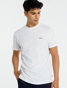 Camiseta básica blanca logo