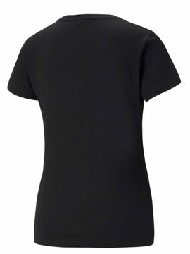 Camiseta Puma Logo Negro/Multi Mujer