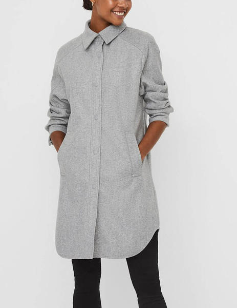 Gallery chaqueta gris larga vero moda vmfortunelola para mujer  2 