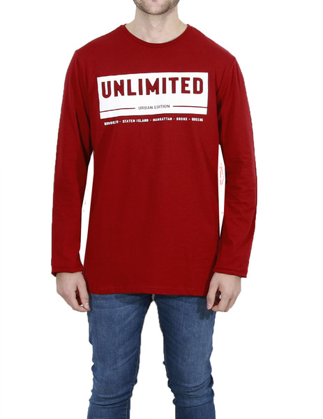 Gallery camiseta roja losan unlimited para hombre  1 