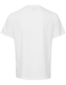 Camiseta cuello redondo Blend 20713221 blanca bolsillo