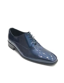 Zapato charol Conti Ferratti 3856 azul placado