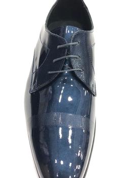 Zapato charol Conti Ferratti 3922 azul placado
