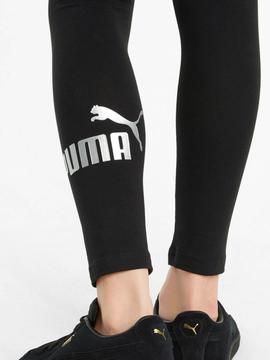 Malla Puma Logo Negro/Plata Niña