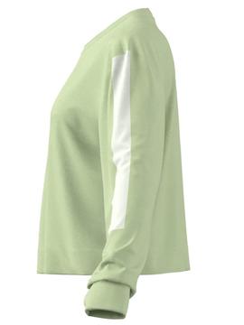 Sudadera Adidas Cropped Verde Mujer