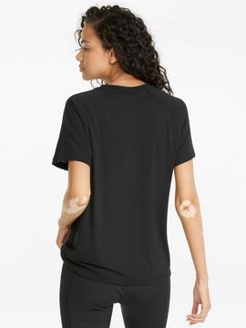 Camiseta Puma Negro/Plata Mujer