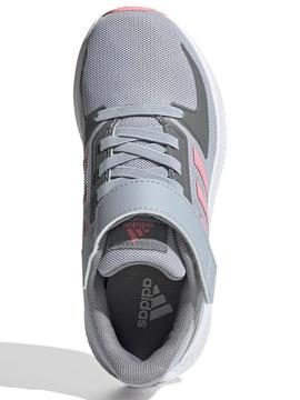Zapatilla Adidas Runfalcon 2 Gris/Rosa Niña