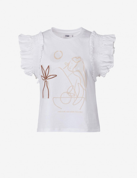 Gallery camiseta blanca tiffosi  print mediterraneo mujer  4 