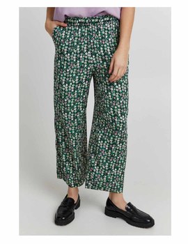 Thumb pantalon verde floral ancho ichi marrakech mujer  12 