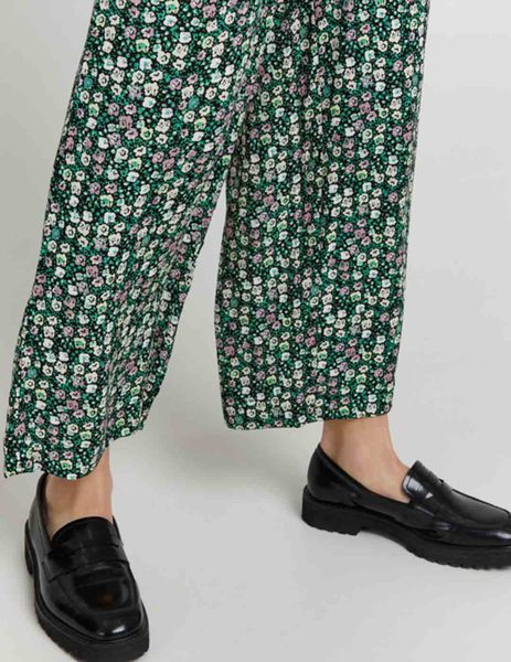 Gallery pantalon verde floral ancho ichi marrakech mujer  10 