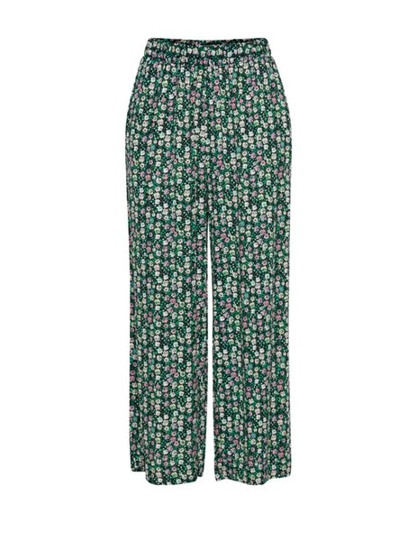 Gallery pantalon verde floral ancho ichi marrakech mujer  1 