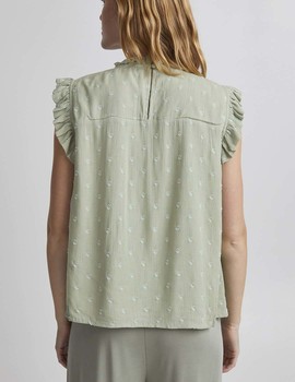 Blusa verde topos Byoung Felice mujer