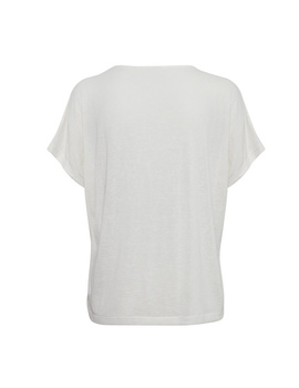 Camiseta blanca Byoung con calados Usia para mujer