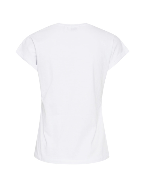 Gallery camiseta blanca byoung manga sisa safa para mujer  1 