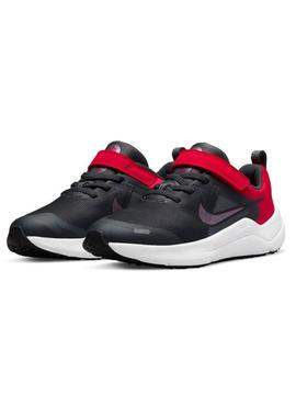 Zapatilla Nike Downshifter 12 Negro/Rojo Niñ@